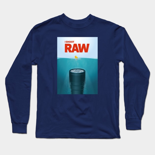 I Shoot Raw Long Sleeve T-Shirt by minimaldesign